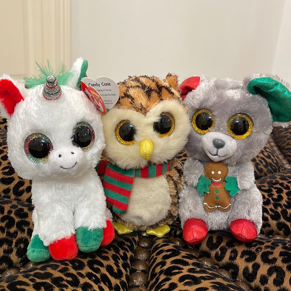 Winter 6” beanie boo set